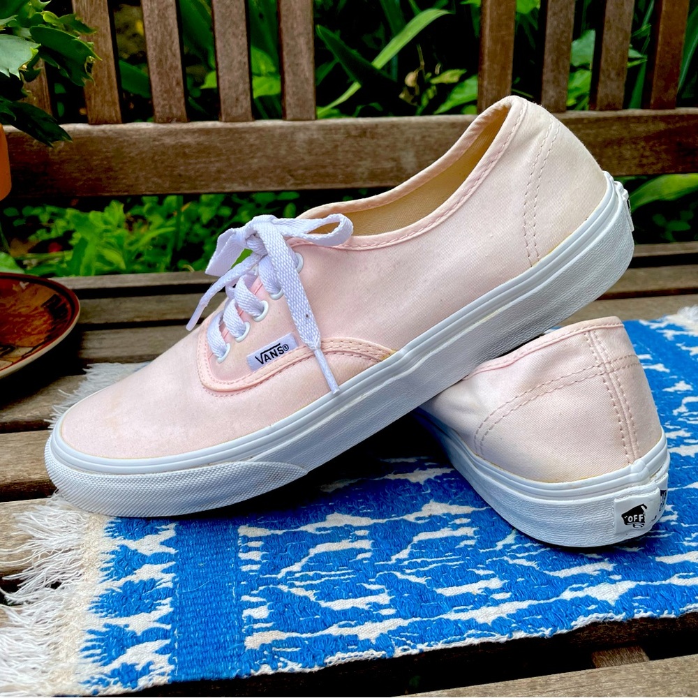 Pale Pink Barbie Low Top Vans 💖🌸💕
